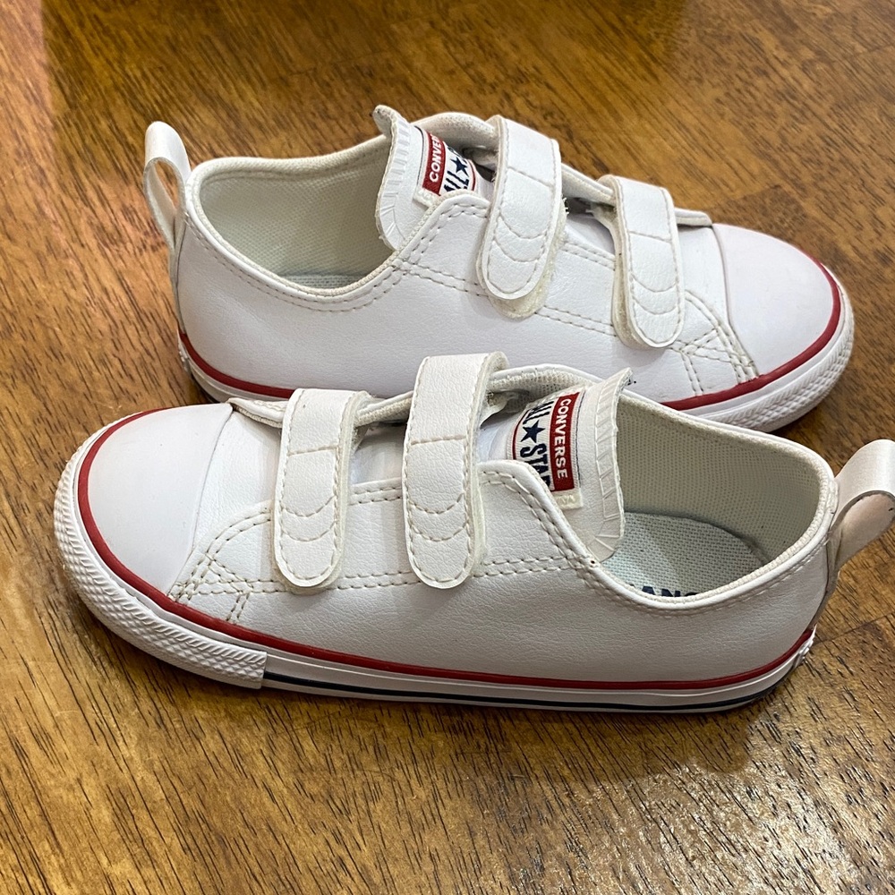 Converse All Star White Velcro Sneakers